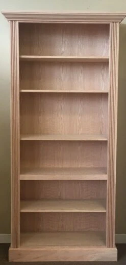 10-RR3684EMB Oak 36 X 84 High Embassy Bookcase