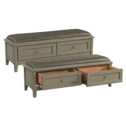1122 2-Drawer McKenzie Bench -Wilmington 1122FST d