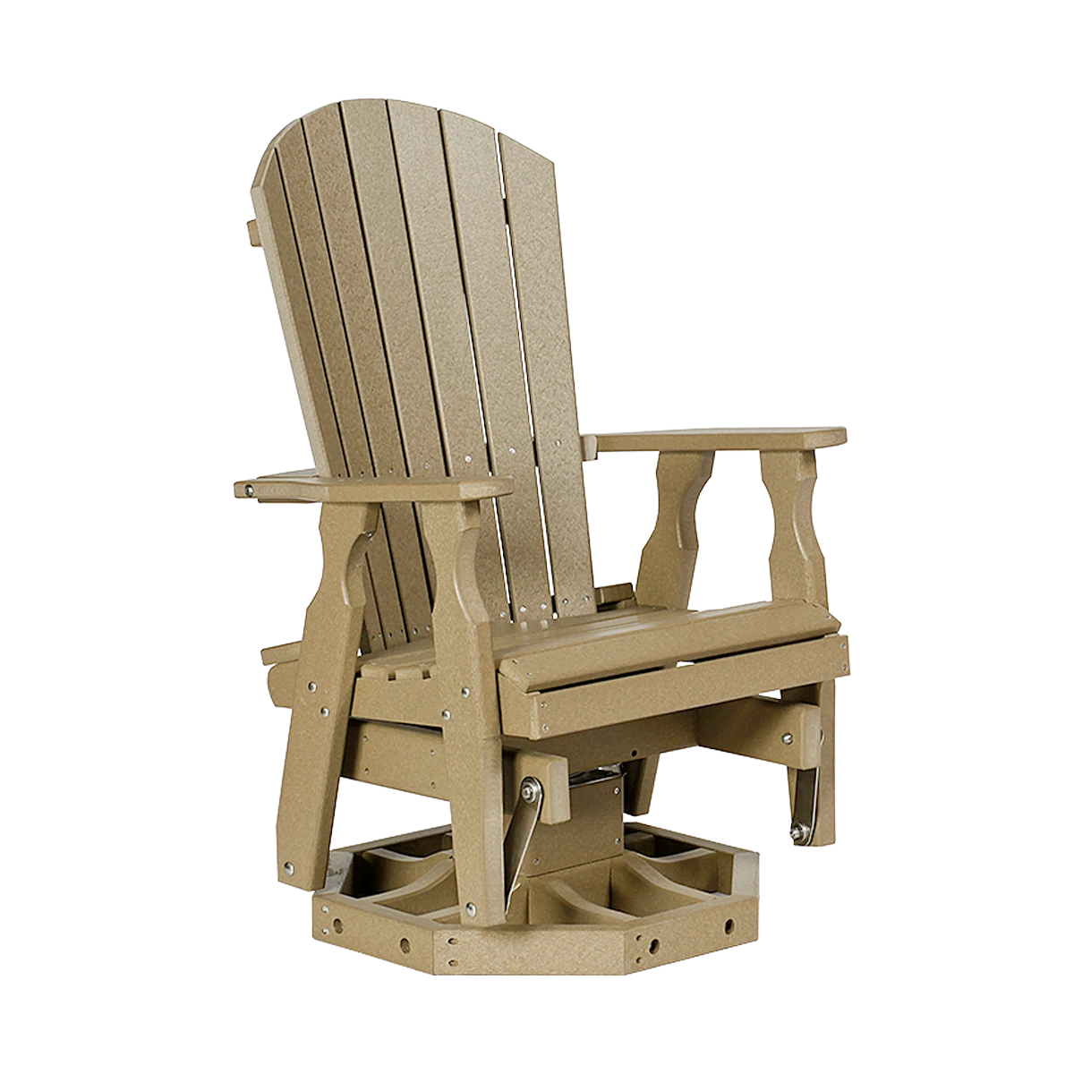 119 Poly Fanback Swivel Glider 1 119 Poly Fanback Swivel Glider