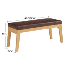 1242DUET Addison Upholstered Bench -Wilmington 1242DUET d