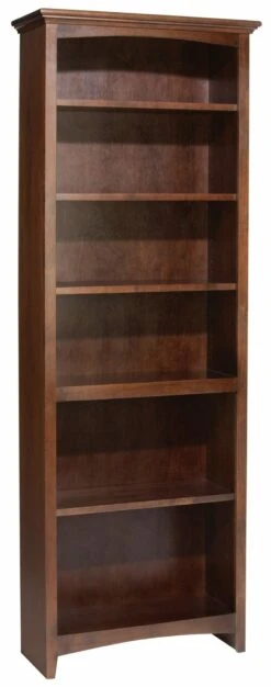 1524 72″x 24″ Alder McKenzie Bookcase -Wilmington 1524AECAF scaled 1
