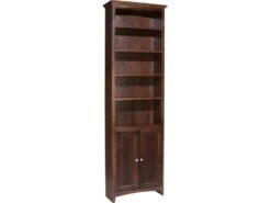 1527 84″x24″ McKenzie Bookcase With Lower Doors -Wilmington 1527caf
