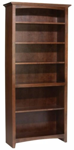 1534 72″ X 30″ Alder McKenzie Bookcase -Wilmington 1534AECAF scaled 1
