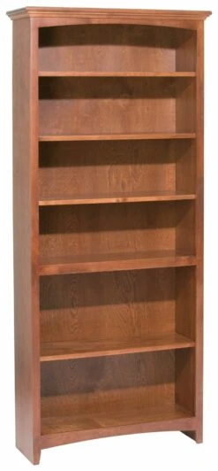 1534 72″ X 30″ Alder McKenzie Bookcase -Wilmington 1534AEGAC