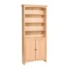 1535 72″ X 30″ Alder McKenzie Bookcase With Lower Doors
