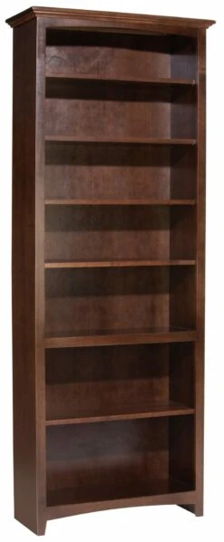 1536 84″ X 30″ Alder McKenzie Bookcase -Wilmington 1536AECAF scaled 1