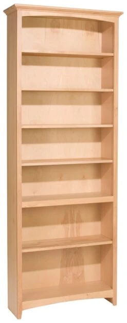 1536 84″ X 30″ Alder McKenzie Bookcase -Wilmington 1536AUF
