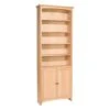 1537 84″x 30″ Alder McKenzie Bookcase With Lower Doors