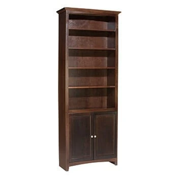 1537 84″x 30″ Alder McKenzie Bookcase With Lower Doors 2 1537 84″x 30″ Alder McKenzie Bookcase With Lower Doors - Image 2