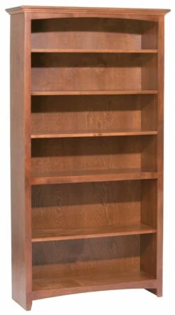 1544 72″ X 36″ Alder McKenzie Bookcase -Wilmington 1544AEGAC