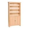 1545 72″ X 36″ Alder McKenzie Bookcase With Lower Doors