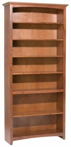 1546 84″ X 36″ Alder McKenzie Bookcase -Wilmington 1546AEGAC scaled 1