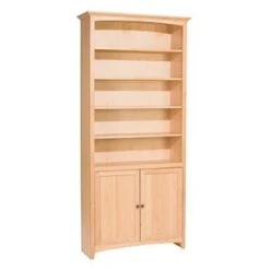 1547 84″ X 36″ Alder McKenzie Bookcase With Lower Doors