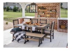 166 Poly 6′ Dining Bench 7 166 Poly 6′ Dining Bench -Wilmington 166 221D