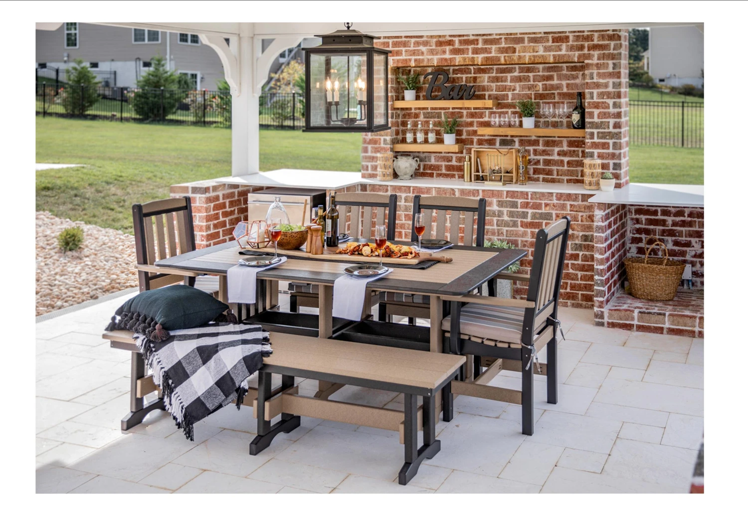 166 Poly 6′ Dining Bench 4 166 Poly 6′ Dining Bench - Image 4