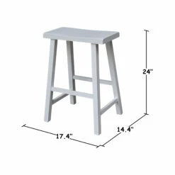 S-682 24″ Saddle Stool -Wilmington 1S08 682 DIMENSION