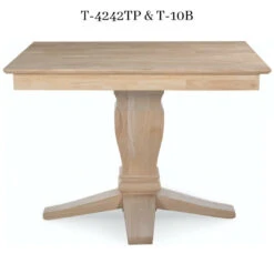 T-4242TP 42 X 42 Square Table -Wilmington 2 3