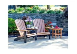 202 Poly Fanback Settee -Wilmington 202P3