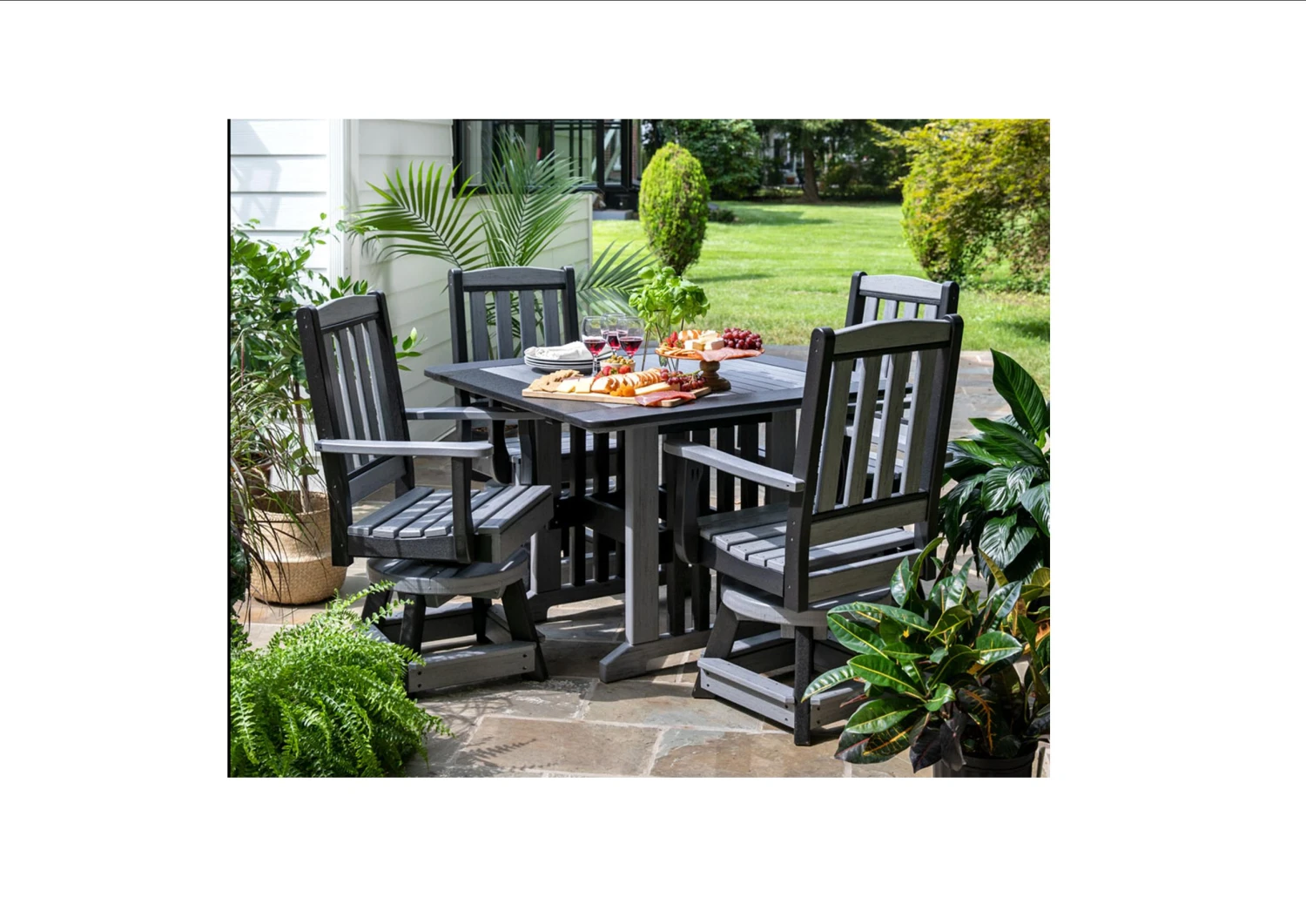 228D Poly English Garden Swivel Chair 4 228D Poly English Garden Swivel Chair - Image 4