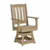 228D Poly English Garden Swivel Chair