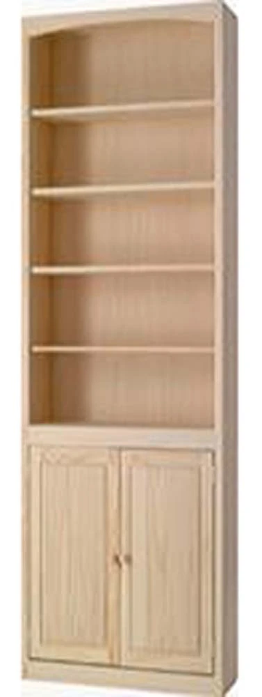 2472D Pine Bookcase 24″ X 72″ With Lower Doors