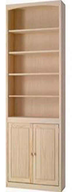 2484D Pine Bookcase 24″ X 84″ With Doors
