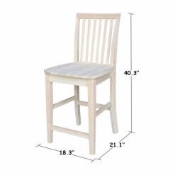 265-24 Mission Stool -Wilmington 265 24 DIMENSION