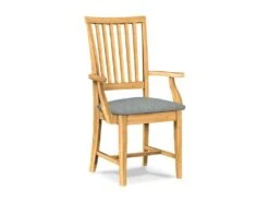 CI-265A-F6 Upholstered Mission Arm Chair -Wilmington 265AUPH F37 Phoebe Slate