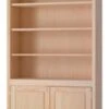 3072D Pine Bookcase 30″ X 72″ With Doors
