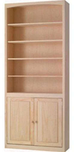 3684D Pine Bookcase 36″ X 84″ With Door Kit