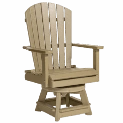 328D Poly Fanback Bistro Swivel Chair