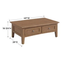 3505 McKenzie Lift Top Coffee Table -Wilmington 3505PEC d