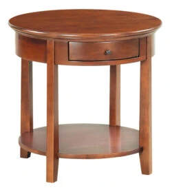 3510 McKenzie Large Round End Table With Drawer