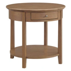 3510 McKenzie Large Round End Table With Drawer -Wilmington 3510PEC2 scaled 1