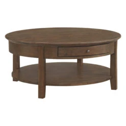3512 McKenzie Round Cocktail Table -Wilmington 3512JAVA2 scaled 1