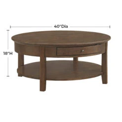 3512 McKenzie Round Cocktail Table -Wilmington 3512JAV d
