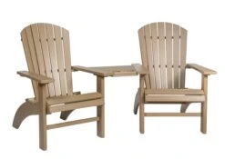 382 Poly Deluxe Fanback Settee