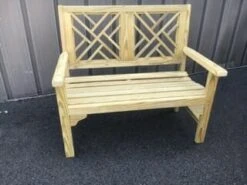 Pine 4′ Chippendale Bench