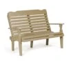 426 Poly 4′ Curve Back Bench