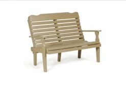 426 Poly 4′ Curve Back Bench