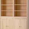 4872D Pine Bookcase 48″ X 72″ With Doors