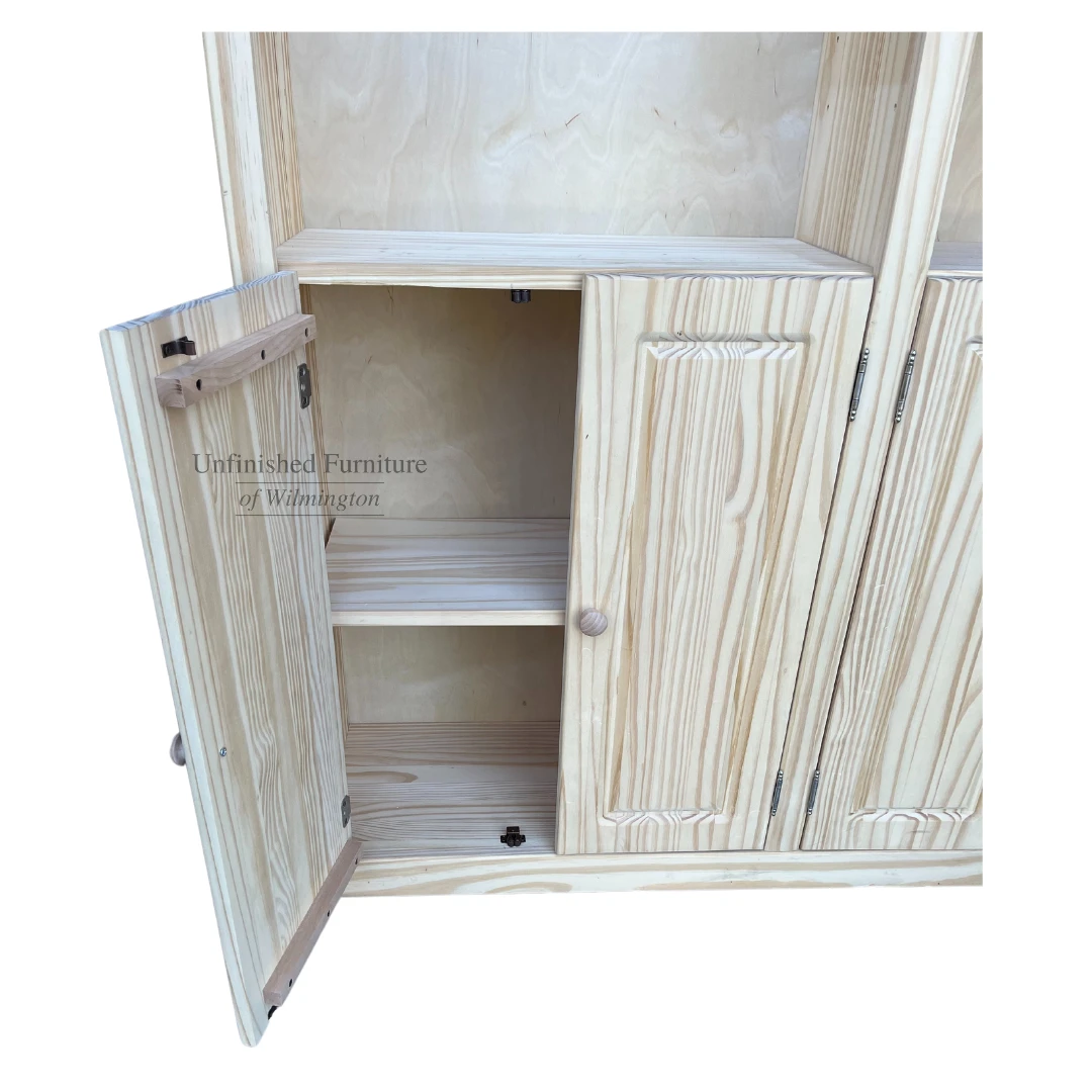 4884D Pine Bookcase 48″ X 84″ With Doors 4 4884D Pine Bookcase 48″ X 84″ With Doors - Image 4
