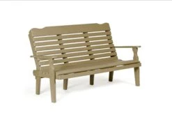 526 Poly 5′ Curve Back Bench