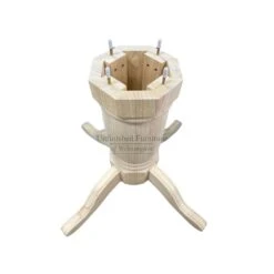 T-54B Round Empire Foot Table Base -Wilmington 54 angle