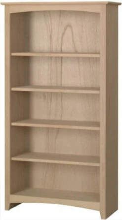 63072 30″x 72″ Alder Shaker Bookcase 8 63072 30″x 72″ Alder Shaker Bookcase -Wilmington 63072