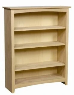 63648 36″ X 48″ Alder Shaker Bookcase