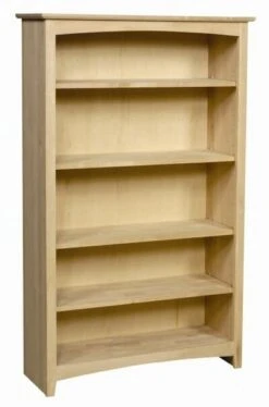 63660 36″ X 60″ Alder Shaker Bookcase