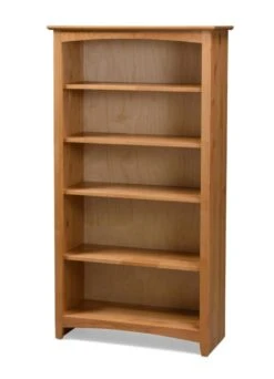 63660 36″ X 60″ Alder Shaker Bookcase -Wilmington 63660N