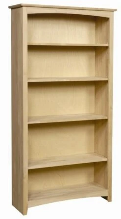 63672 36″ X 72″ Alder Shaker Bookcase