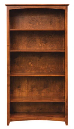 63684 36″ X 84″ Alder Shaker Bookcase -Wilmington 63672A B 2 1